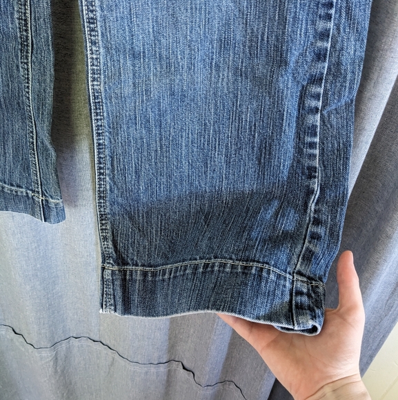 New York Company Jeans Women's 10 Wide Leg Straight Denim - Picture 2 of 9